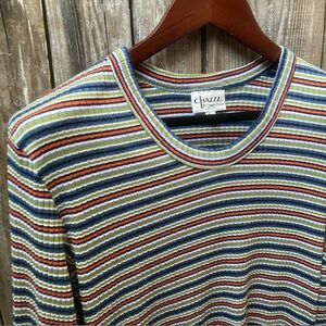 Vintage Chazzz Stripe Top Jr. L